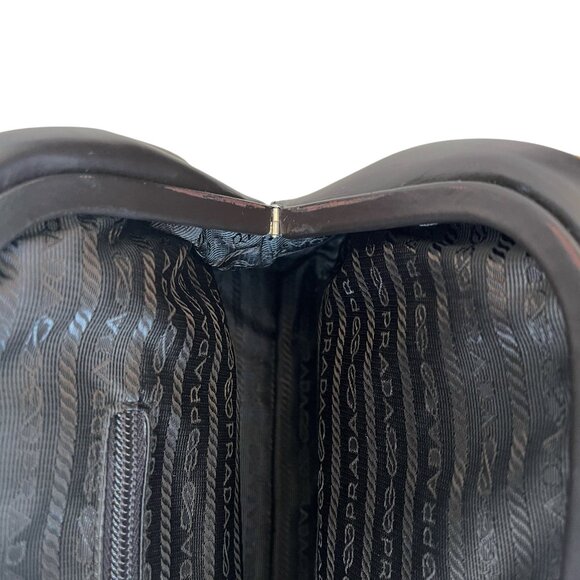 Authentic Prada East-West Doctor's Dark Brown Leather Top Handle Bag - Picture 16 of 16